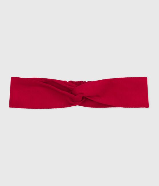 Fluwelen haarband voor kinderen rood TERKUIT