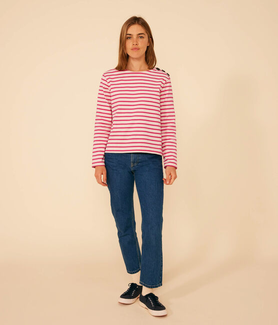 Marinière boutonnée en coton Femme SALINE/ DELHI