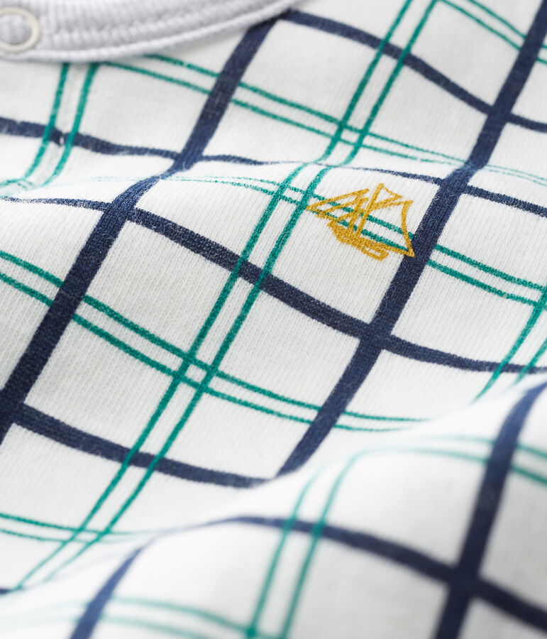 Slaappakje van tubic babyjongen wit MARSHMALLOW/wit MULTICO