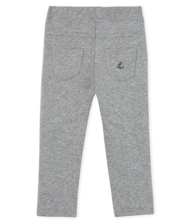 Pantalon b&eacute;b&eacute; gar&ccedil;on en molleton chaud gris