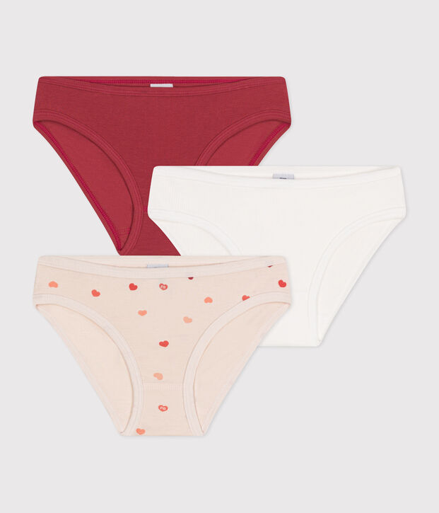 3-pack katoenen meisjesslip multicouleur