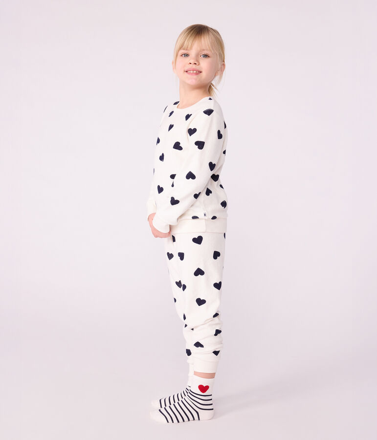 3 paar katoenen kindersokken met streepjes en hartjes multicouleur