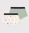 Lot de 2 boxers petit garçon émotions en coton et lyocell variante 1