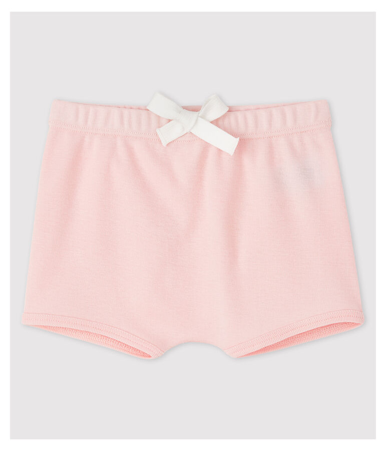 Katoenen short voor baby's roze