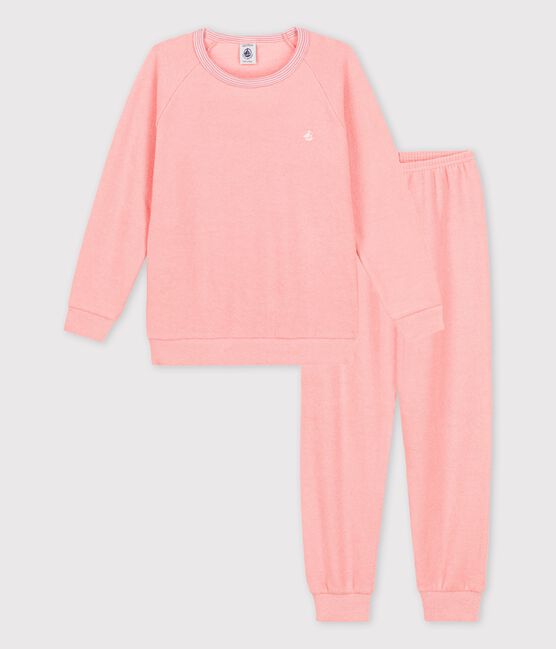 Pyjama in geruwde bouclébadstof ROSAKO