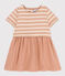 Robe manches courtes bébé bi-matière VINTAGE/ AVALANCHE