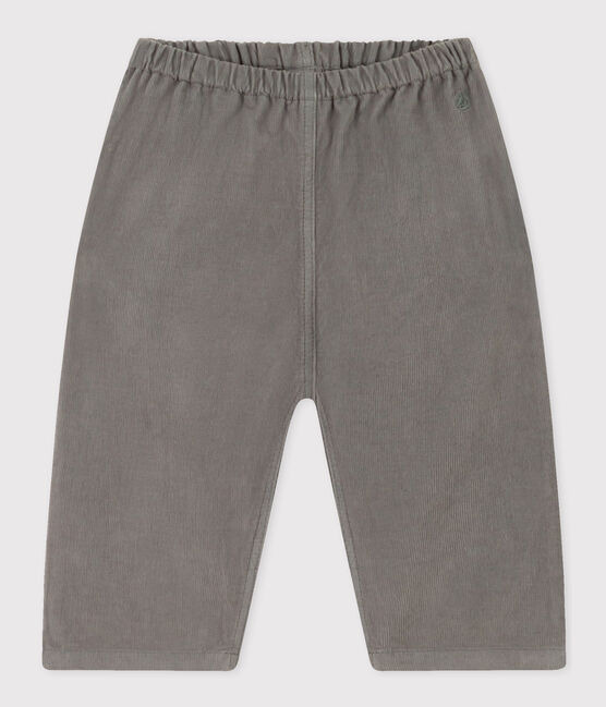 Babybroek van dun velours groen THUYA