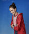 Marinière Dames t-shirt van katoen wit MARSHMALLOW/rood TERKUIT
