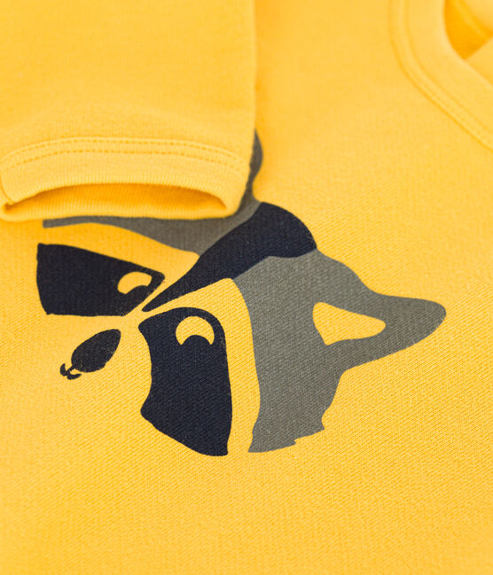 Fleece sweatshirt voor baby's geel DAISY