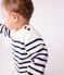 Pull marin bébé en laine et coton à rayures bleu MARSHMALLOW/ SOIR