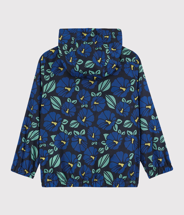 Windjack van gerecycled polyester voor jongens blauw/multicouleur