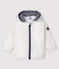 Blouson bébé fille/garçon imprimé blanc MARSHMALLOW/gris ARGENT