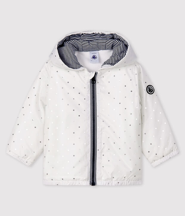 Babyjasje voor jongen / meisje met print wit/grijs