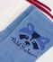 2 paires de chaussettes b&eacute;b&eacute; en coton unie et motif animalier multicouleur