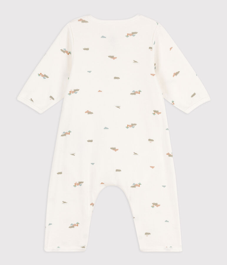 Katoenen bodyjama met print wit MARSHMALLOW/wit MULTICO