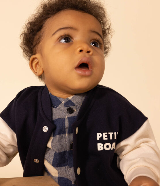 Teddy in molton voor baby's blauw SMOKING/ AVALANCHE