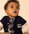 Teddy in molton voor baby's blauw SMOKING/ AVALANCHE