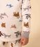 Pyjama déguisement avec un masque chien en molleton enfant blanc MARSHMALLOW/blanc MULTICO