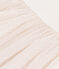 Kinderjurk van katoen en tule met korte mouw wit MARSHMALLOW/roze COPPER
