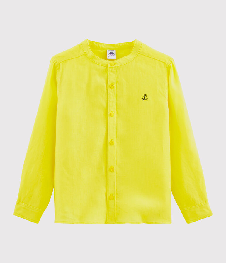 Chemise enfant garcon jaune