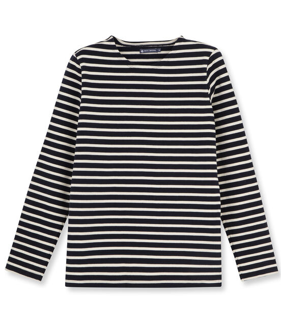 Marinière iconique homme bleu SMOKING/beige COQUILLE