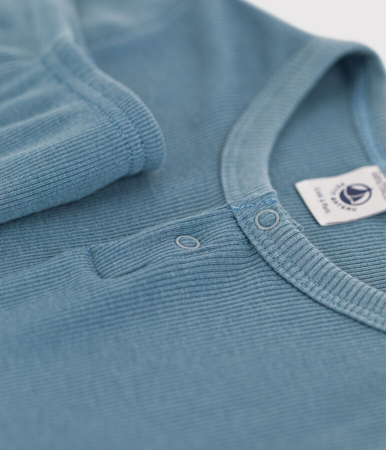 Pyjama in katoen en lyocell voor kleine jongens/meisjes blauw