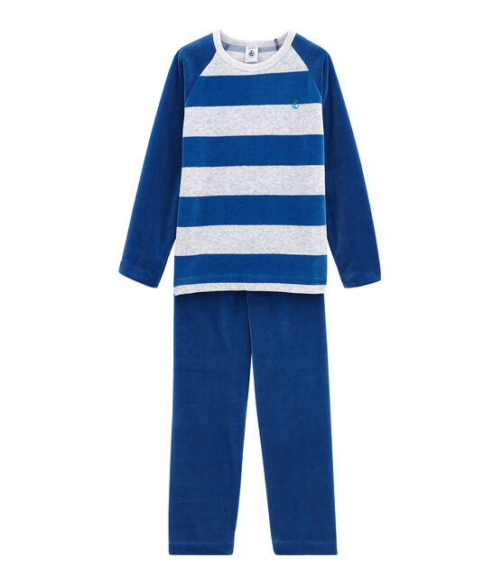 Jongenspyjama blauw LIMOGES/grijs POUSSIERE