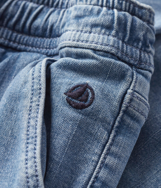 Pantalon regular en denim clair enfant garçon bleu DENIM BLEU