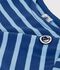 Katoenen gestreept marineshirt voor kinderen blauw/blauw