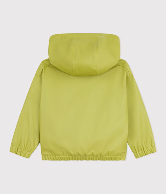 Blouson enfant en PU uni vert MOSS