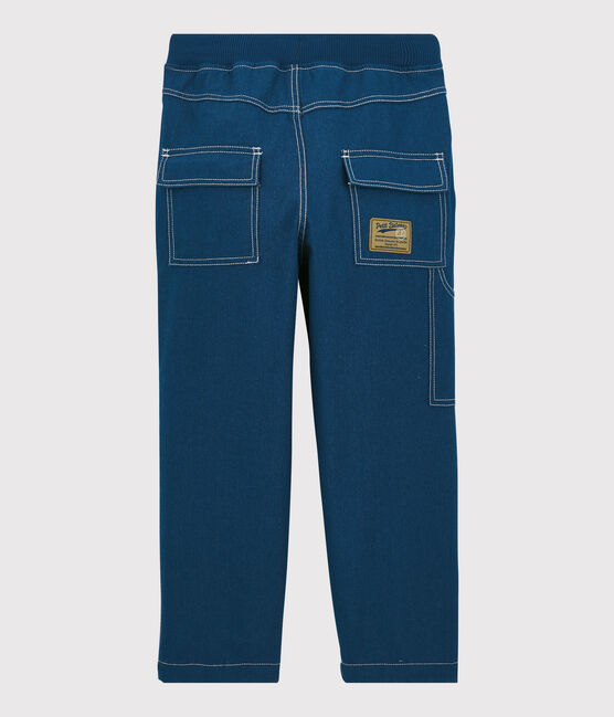 Pantalon regular en serge enfant garçon bleu MAJOR