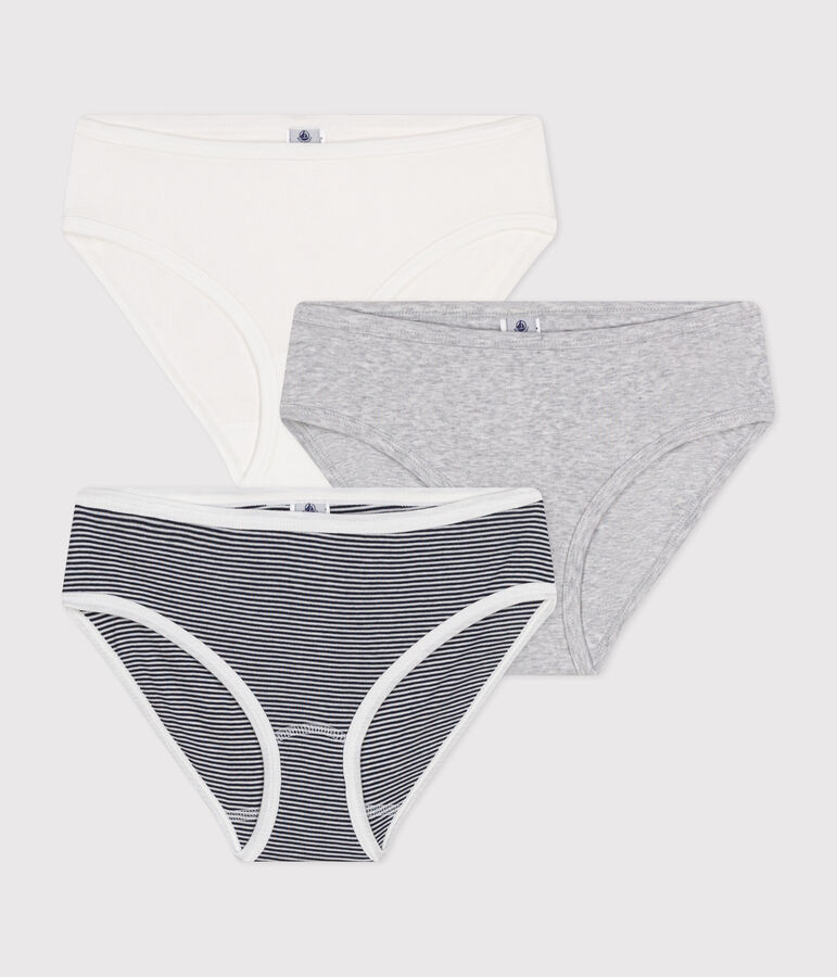 Set van 3 damesslipjes in katoen multicouleur