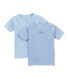 Set van twee jongens-T-shirts met milleraies-strepen
