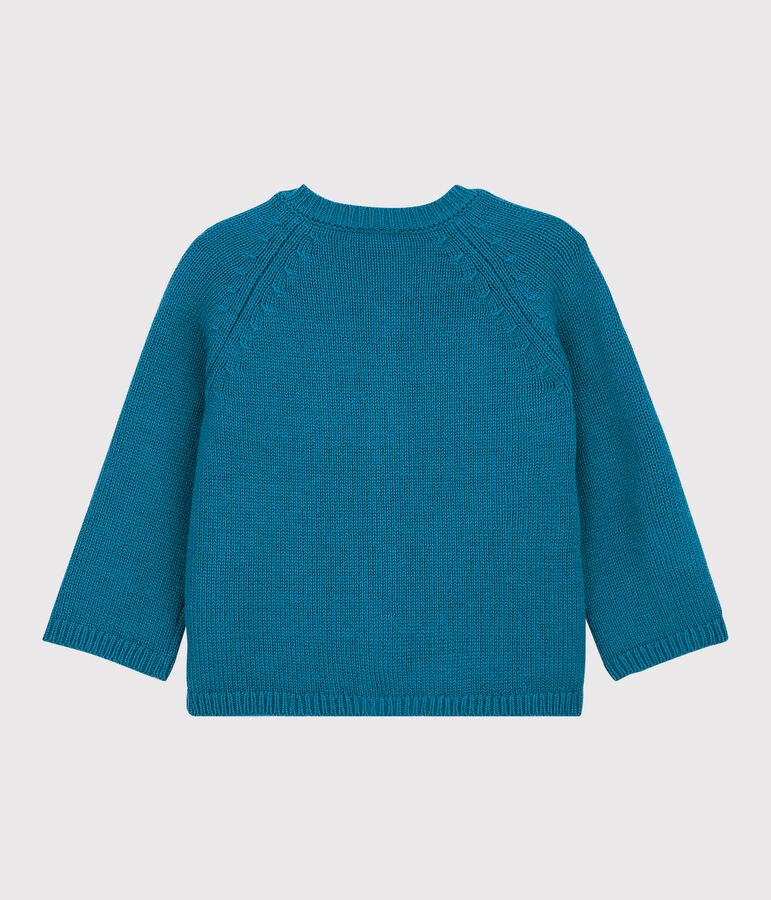 Cardigan van tricot baby. blauw MALLARD