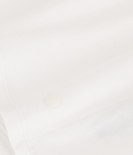 Tee-shirt LE DROIT col rond en coton Femme blanc ECUME
