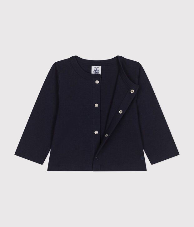 Katoenen babycardigan blauw