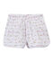 Meisjesshort met dessin wit ECUME/roze ROSE/ OR