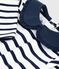 Katoenen marinetruitje voor kinderen wit MARSHMALLOW/blauw SMOKING