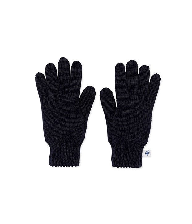 Gant enfant gar&ccedil;on bleu marine