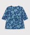 Jurk met lange mouwen in doorgestikte tubic met print voor baby's CREPUSCULE/ ROVER