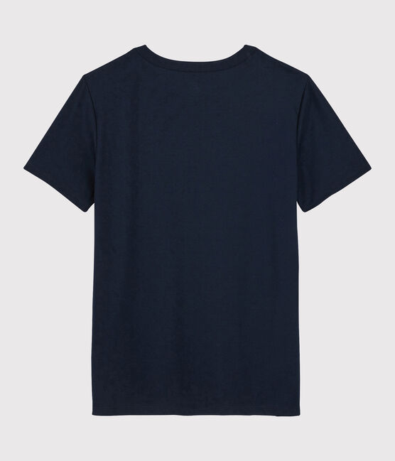 Katoenen dames T-shirt Sea island blauw MARINE