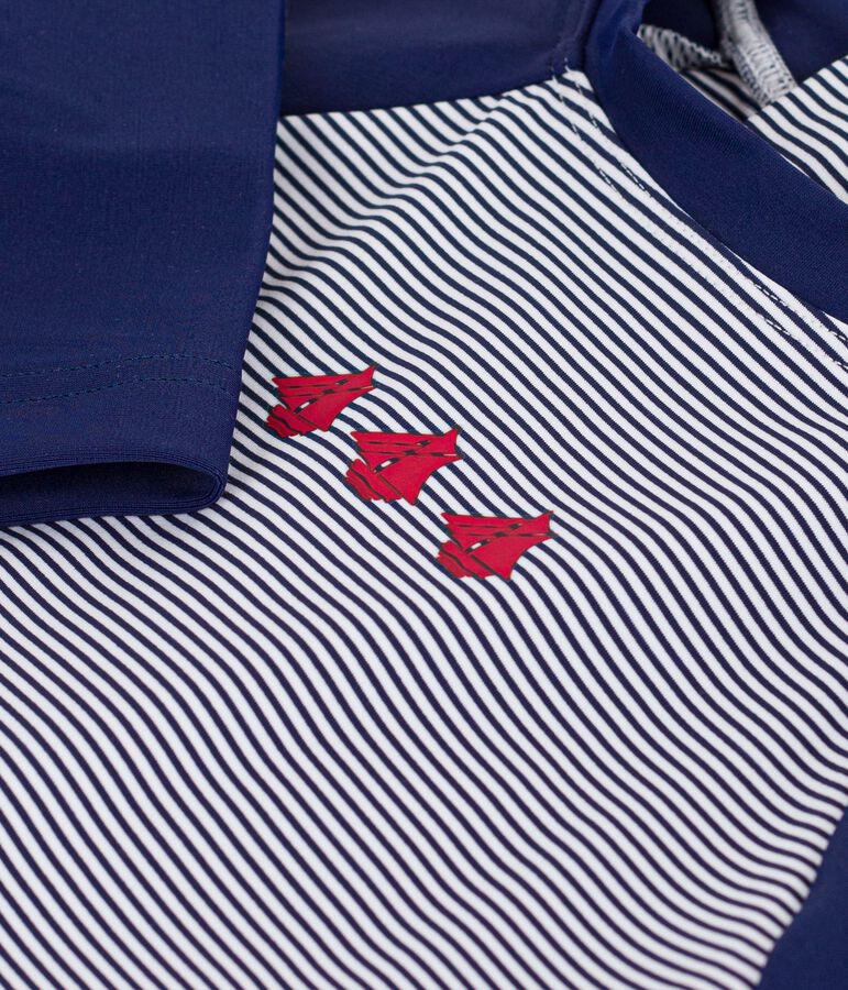 Babypakje met uv-bescherming blauw/wit