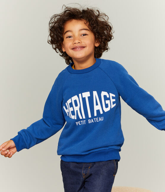 Sweatshirt jongens blauw LIMOGES