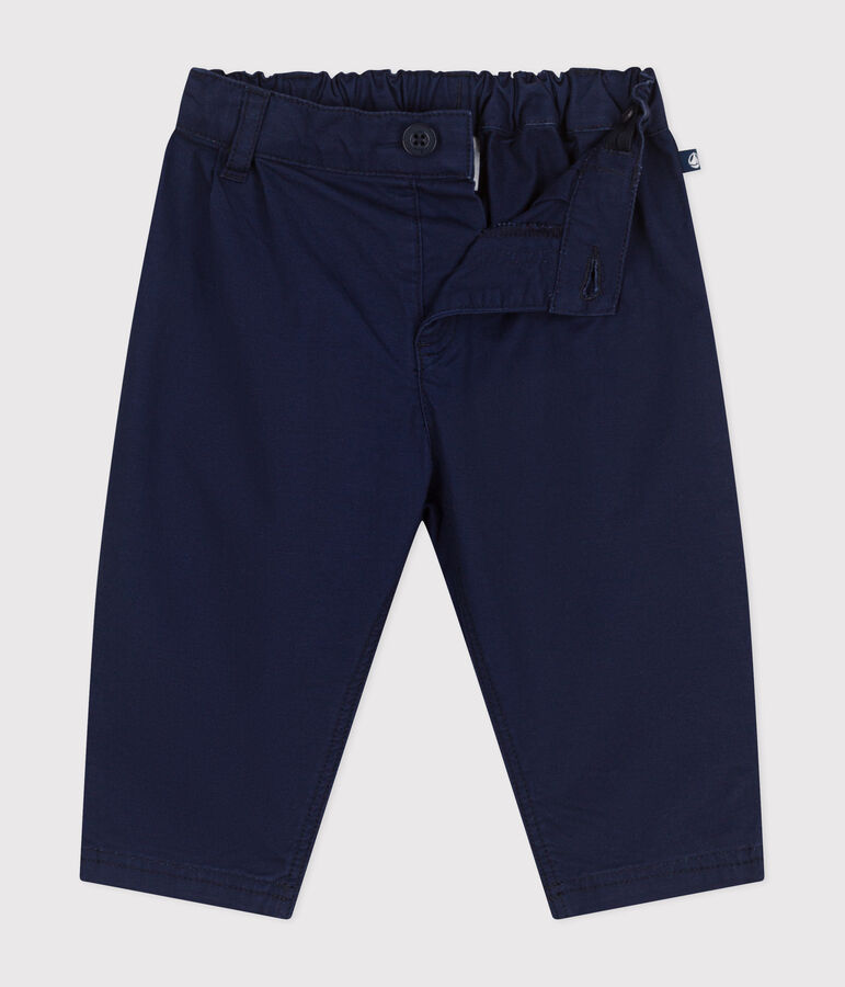 Pantalon en serge b&eacute;b&eacute; bleu