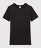 Iconisch Dames T-shirt met ronde hals zwart NOIR/ ARGENT