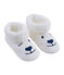 Chaussons mixtes en polaire blanc MARSHMALLOW