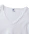 Dames-T-shirt met lange mouwen en V-hals wit ECUME