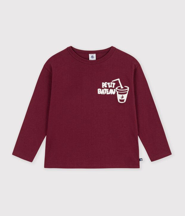 T-shirt met lange mouwen en motief voor kinderen TRUFFE