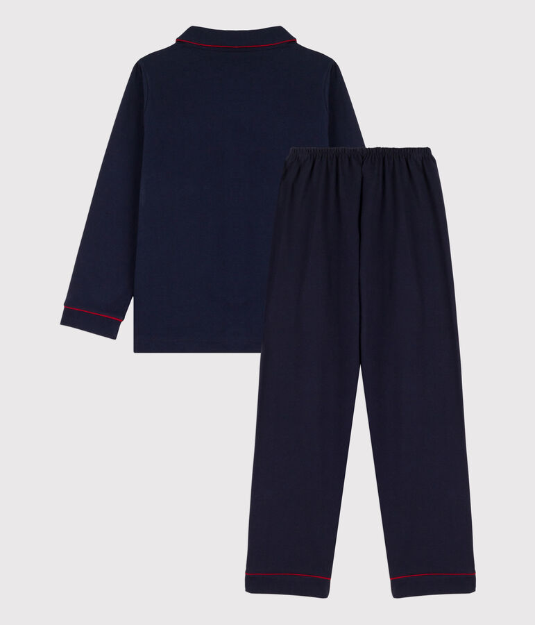 Pyjama petit gar&ccedil;on en jersey bleu