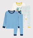 Lot de 2 pyjamas petite garçon en côte